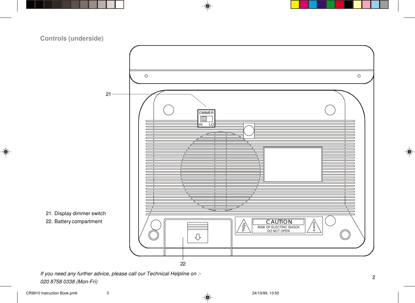 Page 3 of 12 - Roberts-Radio Roberts-Radio-Cr9910-Users-Manual- CR9910 Instruction Book  Roberts-radio-cr9910-users-manual