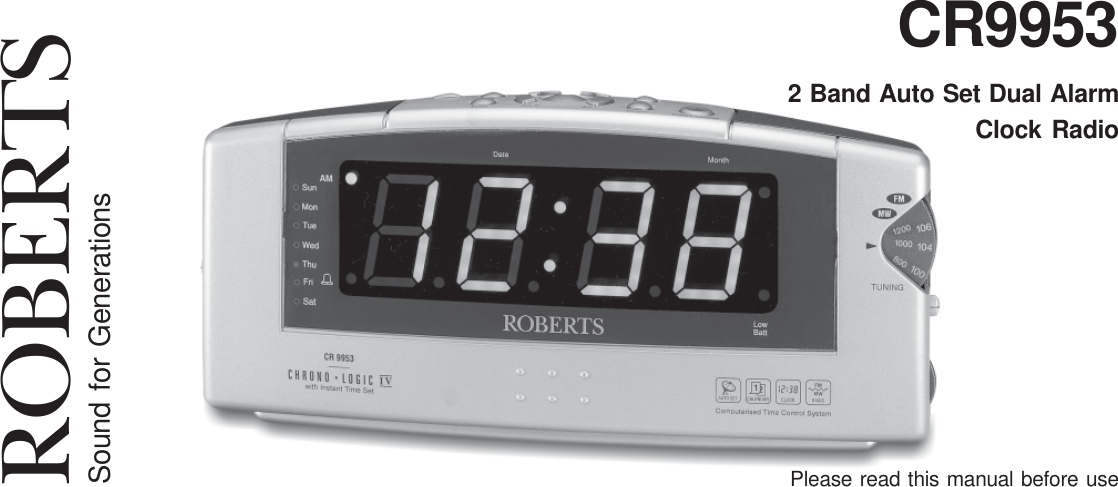 Roberts Radio Cr9953 Users Manual Instruction Book.pmd