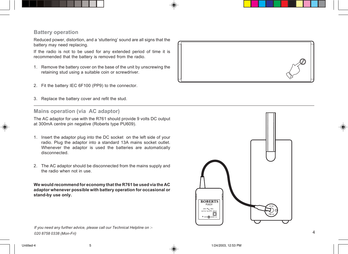 Page 5 of 12 - Roberts-Radio Roberts-Radio-R761-Users-Manual--4  Roberts-radio-r761-users-manual
