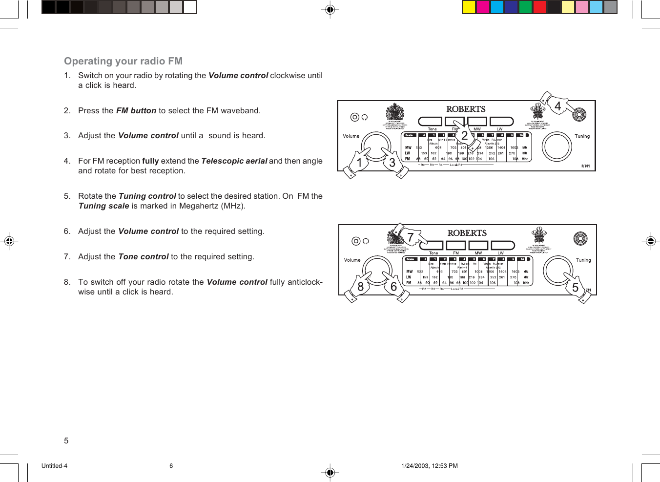 Page 6 of 12 - Roberts-Radio Roberts-Radio-R761-Users-Manual--4  Roberts-radio-r761-users-manual