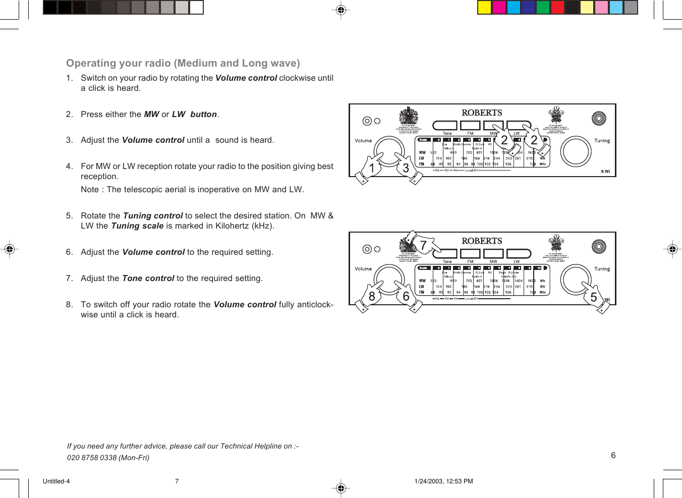 Page 7 of 12 - Roberts-Radio Roberts-Radio-R761-Users-Manual--4  Roberts-radio-r761-users-manual