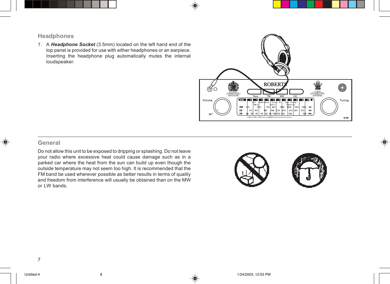 Page 8 of 12 - Roberts-Radio Roberts-Radio-R761-Users-Manual--4  Roberts-radio-r761-users-manual