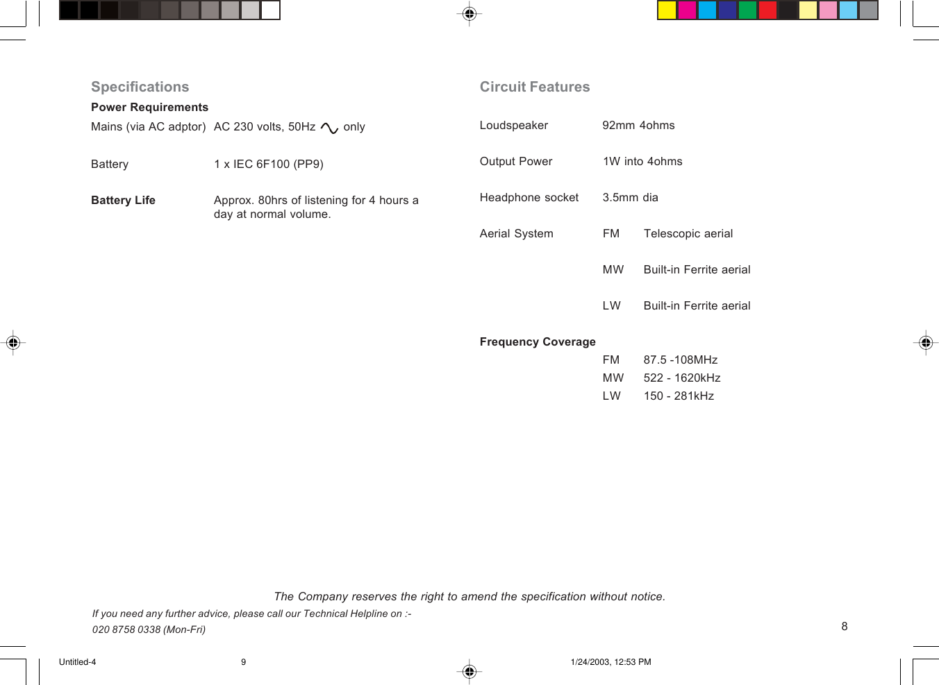 Page 9 of 12 - Roberts-Radio Roberts-Radio-R761-Users-Manual--4  Roberts-radio-r761-users-manual