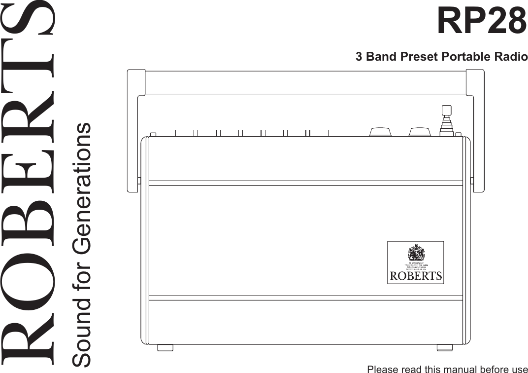 Page 1 of 7 - Roberts-Radio Roberts-Radio-Rp28-Users-Manual- Rp28 Instruction Book.P65 Roberts-radio-rp28-users-manual
