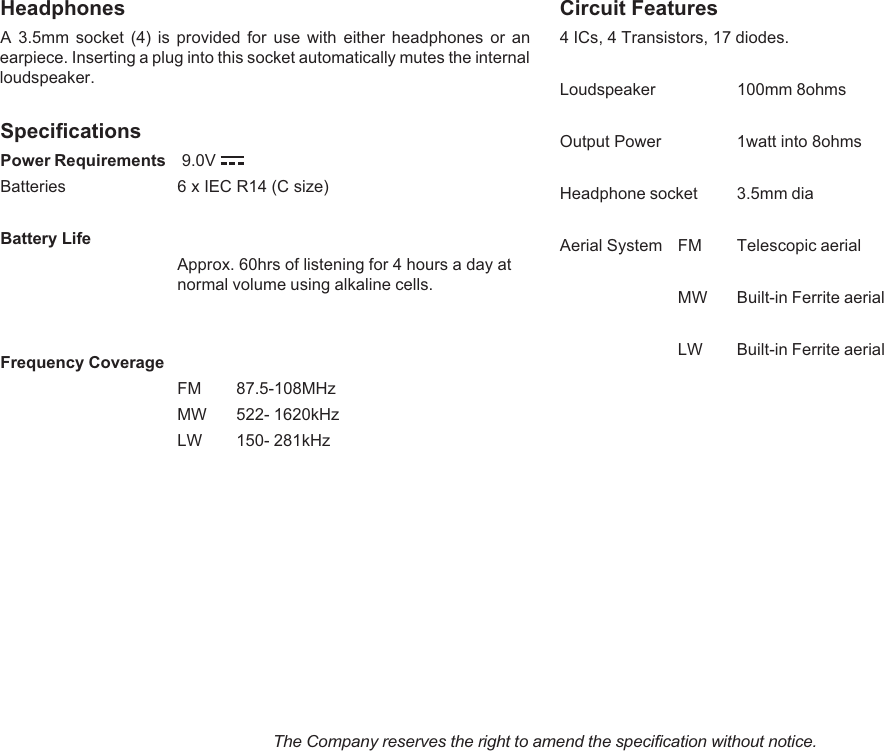 Page 5 of 7 - Roberts-Radio Roberts-Radio-Rp28-Users-Manual- Rp28 Instruction Book.P65 Roberts-radio-rp28-users-manual