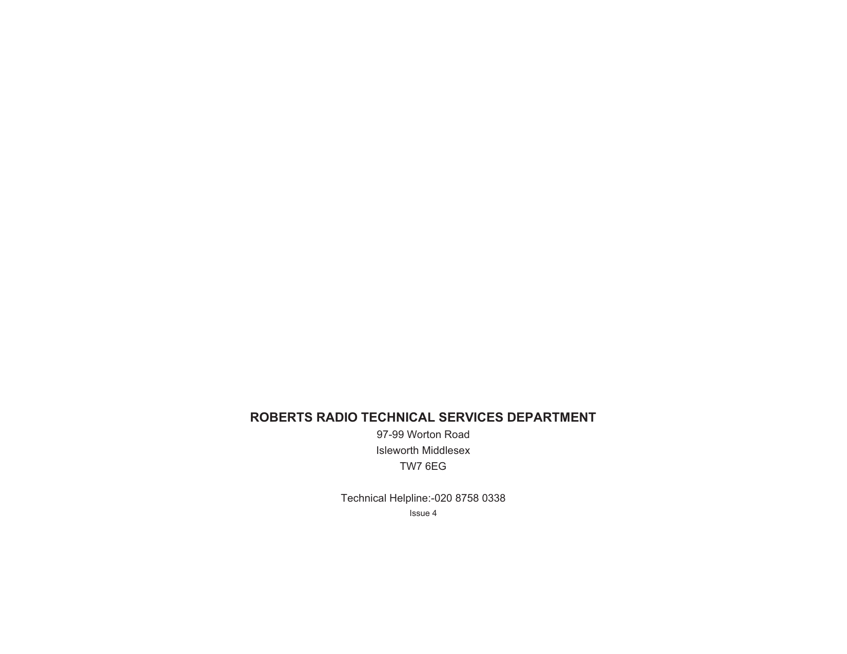 Page 7 of 7 - Roberts-Radio Roberts-Radio-Rp28-Users-Manual- Rp28 Instruction Book.P65 Roberts-radio-rp28-users-manual