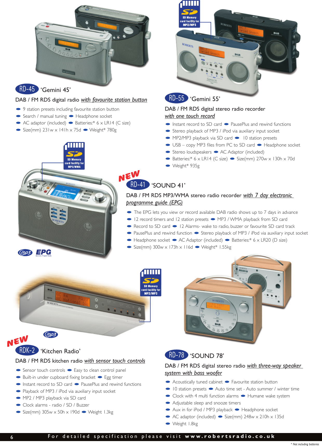 Page 6 of 8 - Roberts-Radio Roberts-Radio-The-Digital-Radio-Collection-Users-Manual-  Roberts-radio-the-digital-radio-collection-users-manual