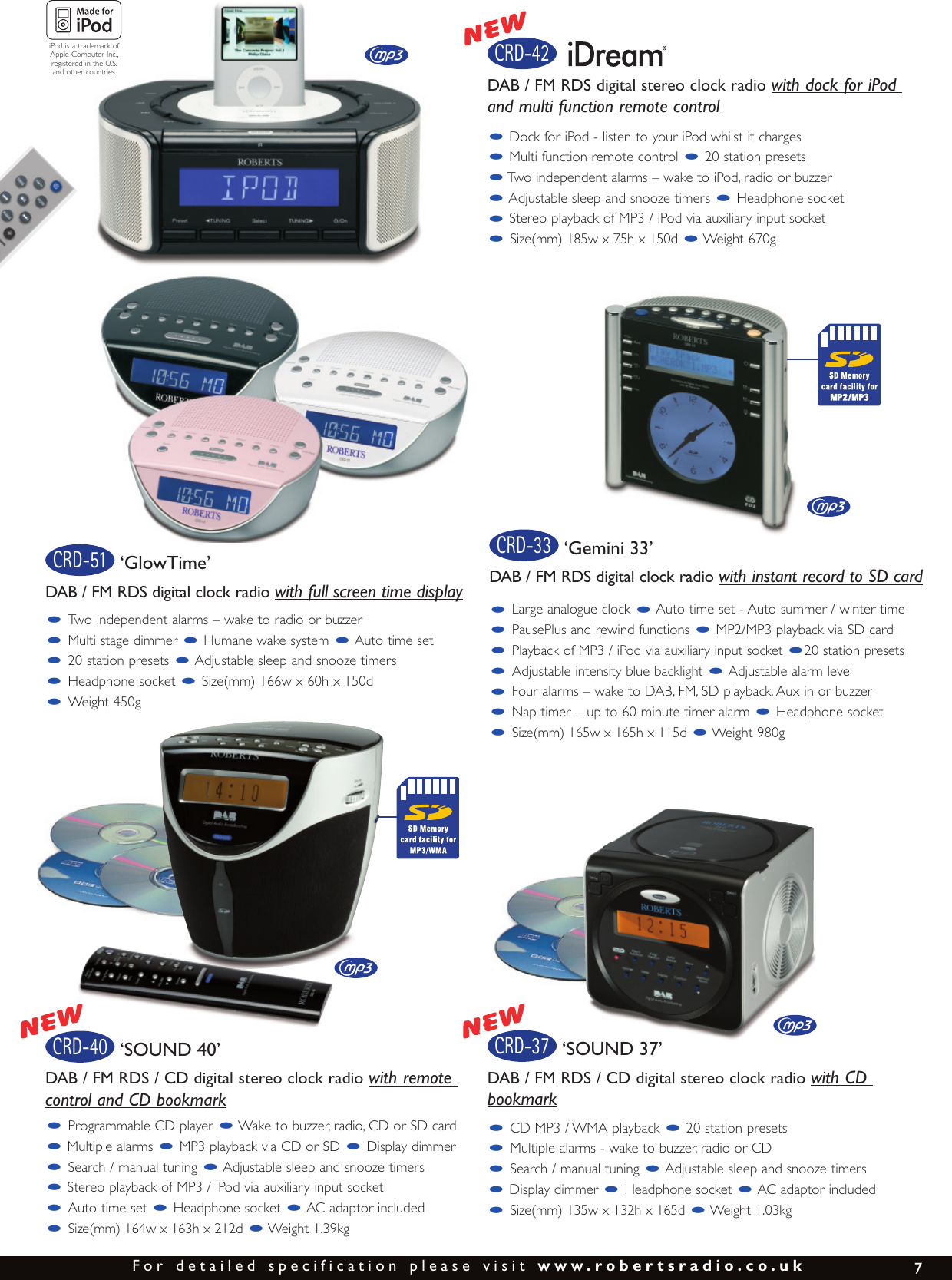 Page 7 of 8 - Roberts-Radio Roberts-Radio-The-Digital-Radio-Collection-Users-Manual-  Roberts-radio-the-digital-radio-collection-users-manual