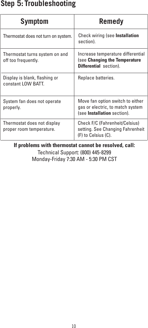 Page 10 of 12 - Robertshaw Robertshaw-9405-Users-Manual- 110-1042  Robertshaw-9405-users-manual