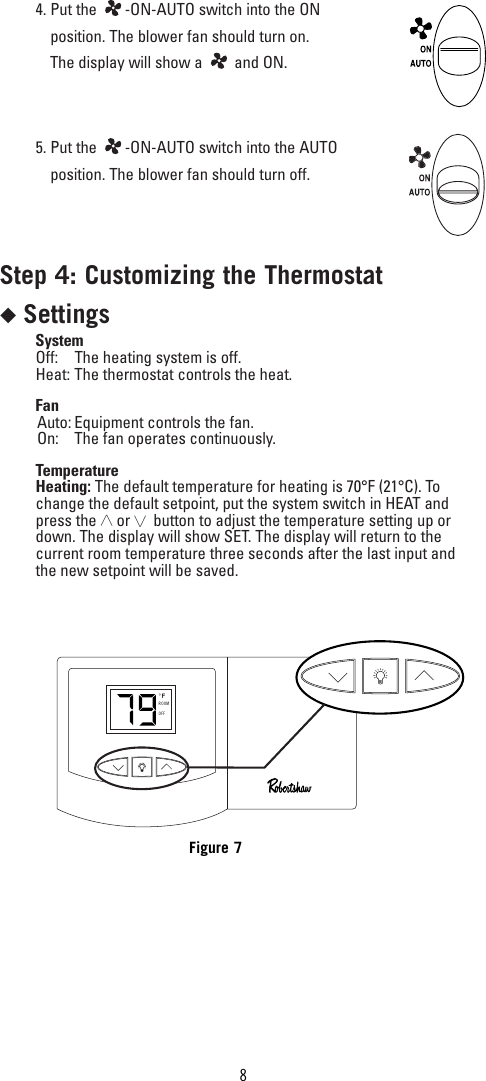 Page 8 of 12 - Robertshaw Robertshaw-9405-Users-Manual- 110-1042  Robertshaw-9405-users-manual