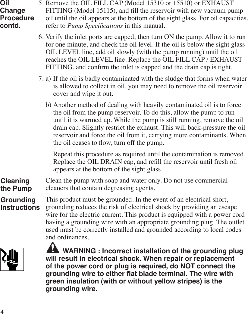 Page 6 of 12 - Robinair Robinair-Vacumaster-15115-Users-Manual-  Robinair-vacumaster-15115-users-manual