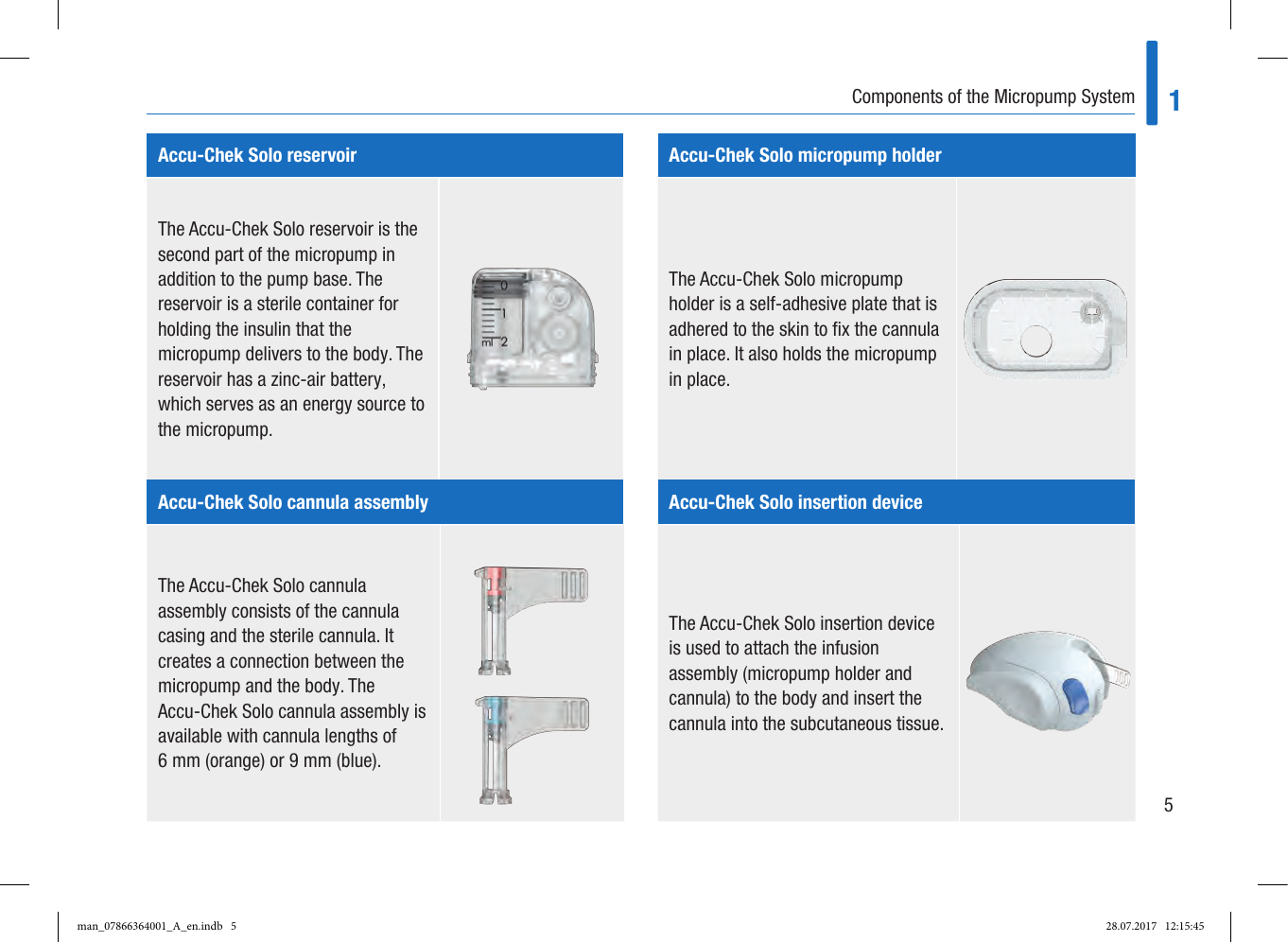 Page 13 of Roche Diagnostics Diabetes Care GW Accu-Chek  Solo micropump User Manual Part 1