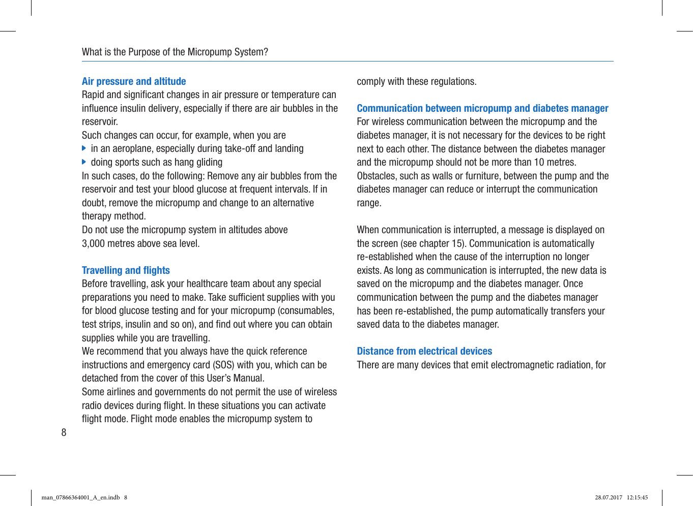 Page 16 of Roche Diagnostics Diabetes Care GW Accu-Chek  Solo micropump User Manual Part 1