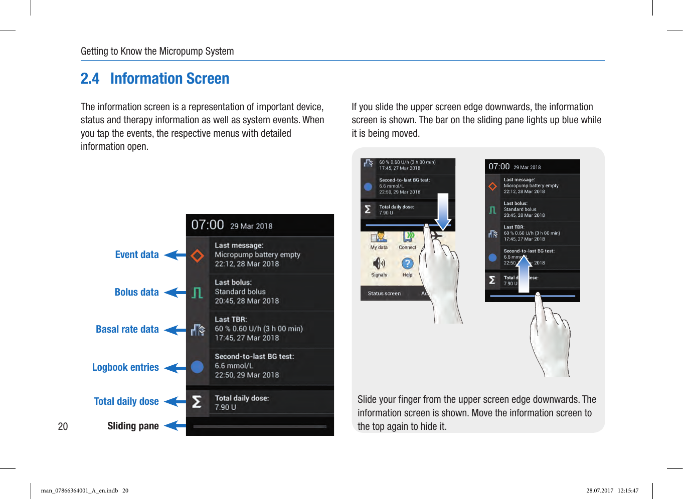 Page 28 of Roche Diagnostics Diabetes Care GW Accu-Chek  Solo micropump User Manual Part 1