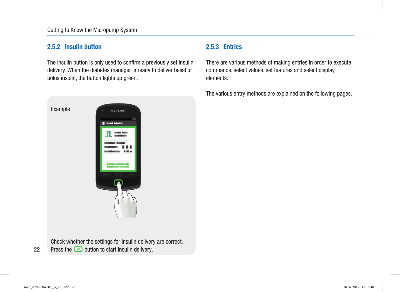 Page 30 of Roche Diagnostics Diabetes Care GW Accu-Chek  Solo micropump User Manual Part 1