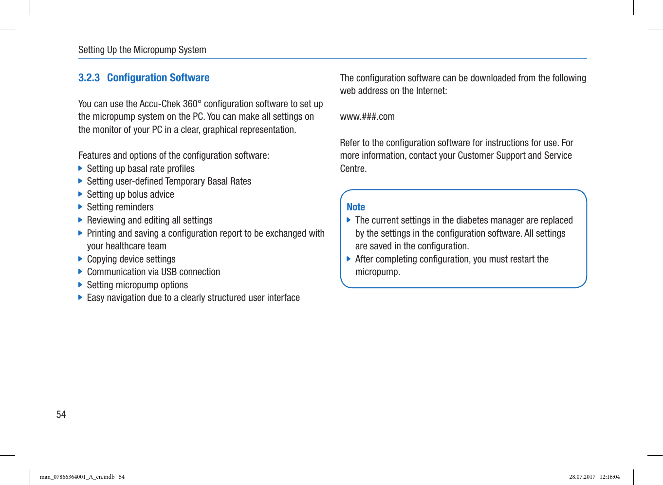 Page 62 of Roche Diagnostics Diabetes Care GW Accu-Chek  Solo micropump User Manual Part 1