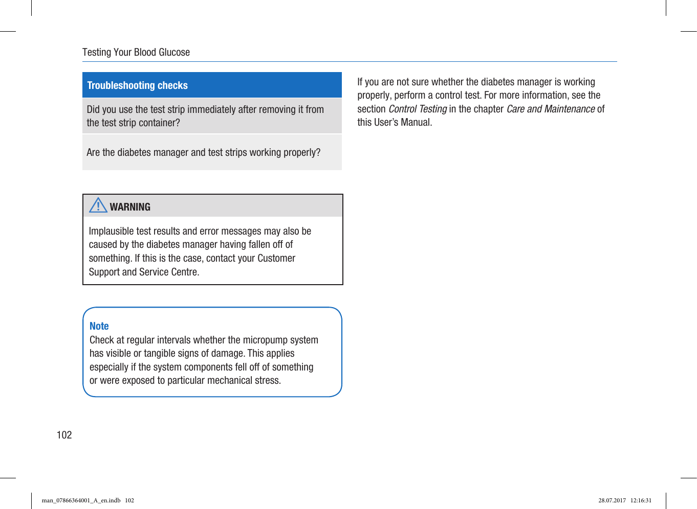 Page 16 of Roche Diagnostics Diabetes Care GW Accu-Chek  Solo micropump User Manual Part 3