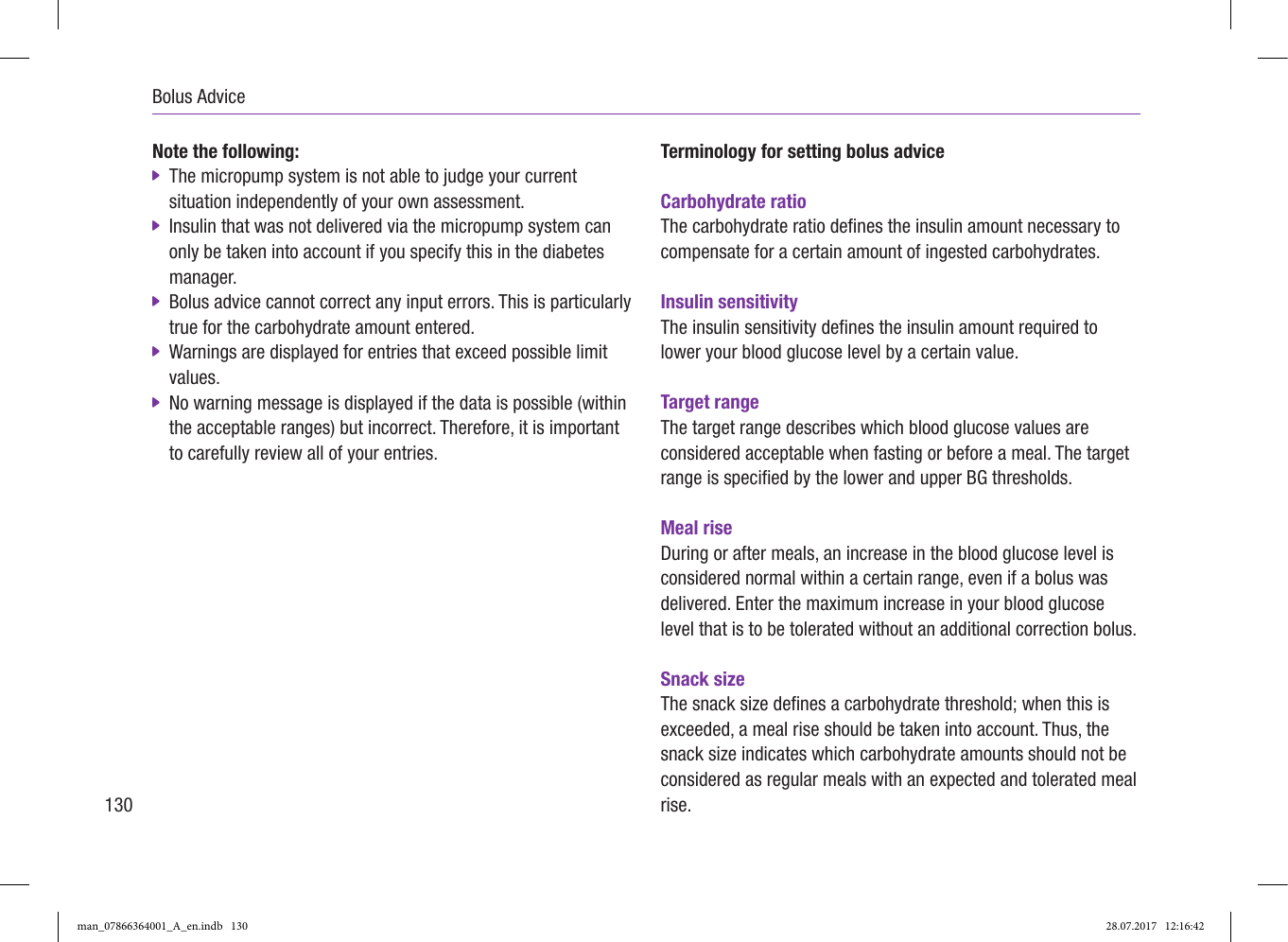 Page 44 of Roche Diagnostics Diabetes Care GW Accu-Chek  Solo micropump User Manual Part 3