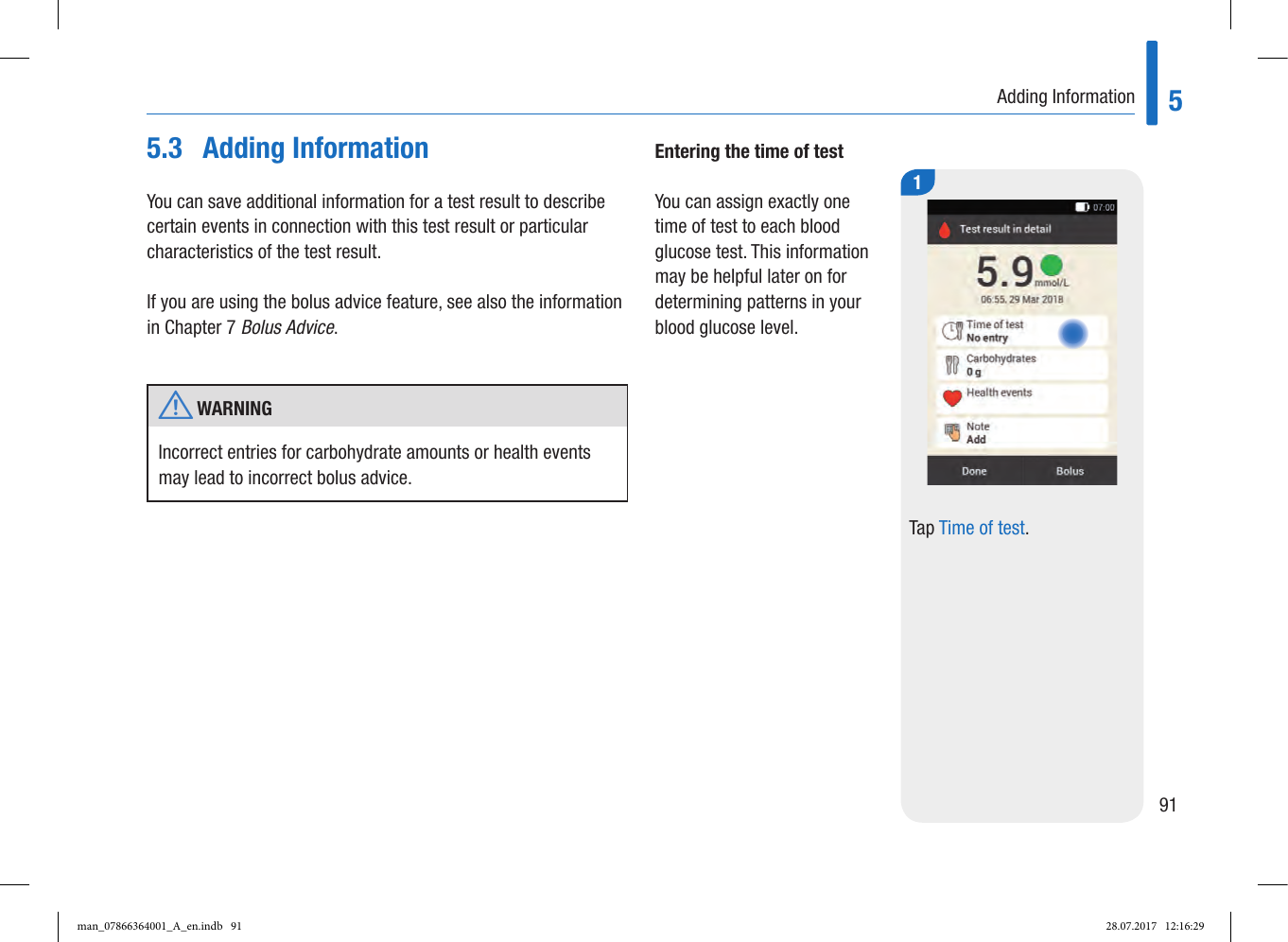 Page 5 of Roche Diagnostics Diabetes Care GW Accu-Chek  Solo micropump User Manual Part 3