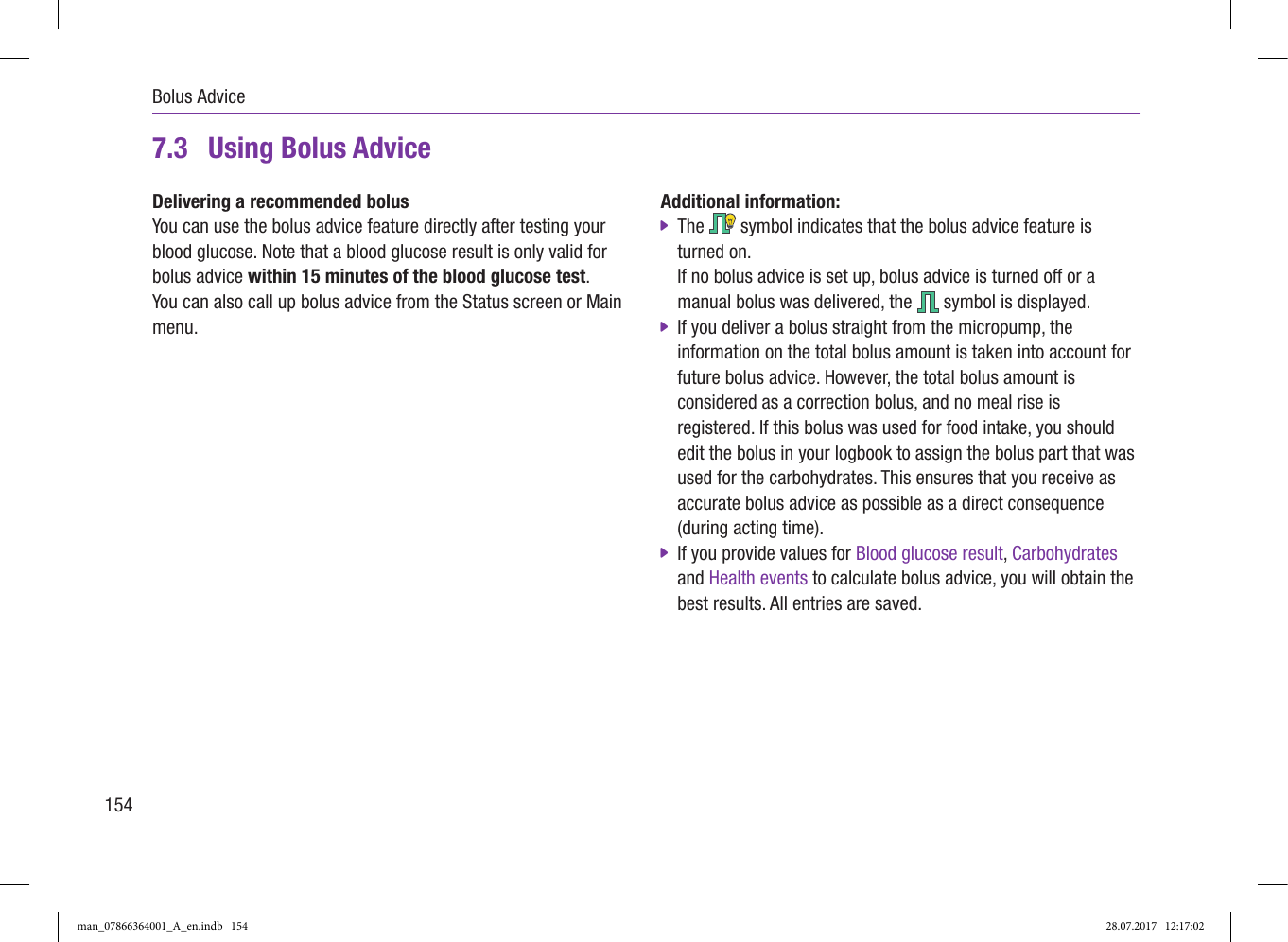 Page 68 of Roche Diagnostics Diabetes Care GW Accu-Chek  Solo micropump User Manual Part 3