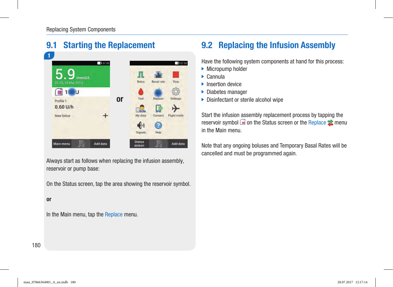Page 12 of Roche Diagnostics Diabetes Care GW Accu-Chek  Solo micropump User Manual Part 4