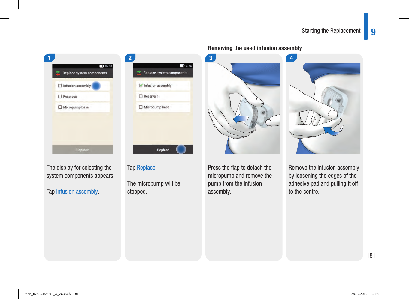 Page 13 of Roche Diagnostics Diabetes Care GW Accu-Chek  Solo micropump User Manual Part 4