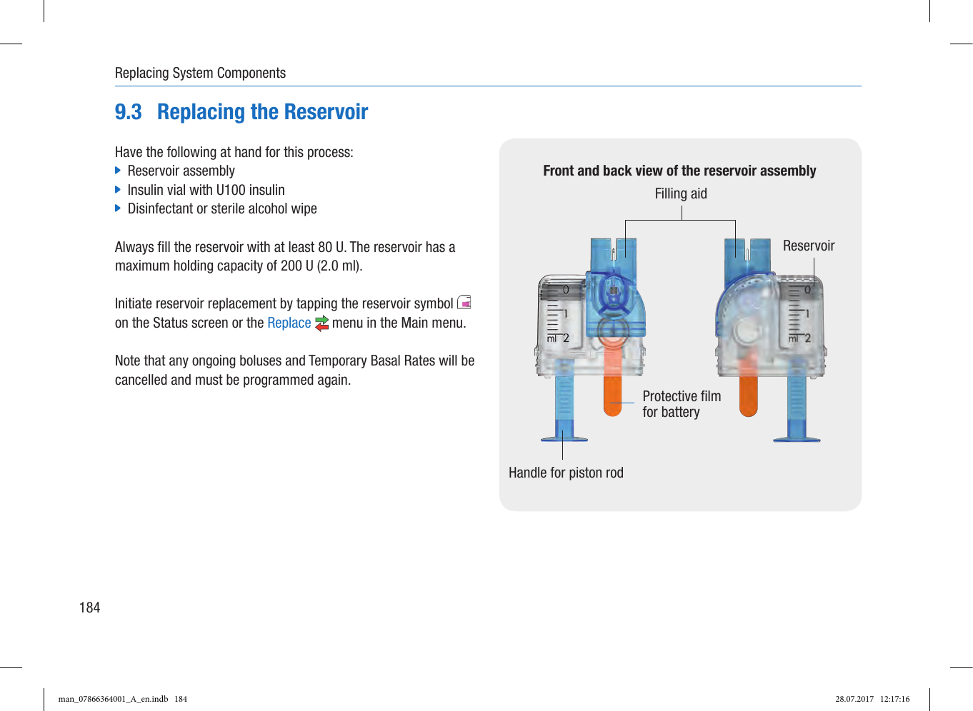 Page 16 of Roche Diagnostics Diabetes Care GW Accu-Chek  Solo micropump User Manual Part 4