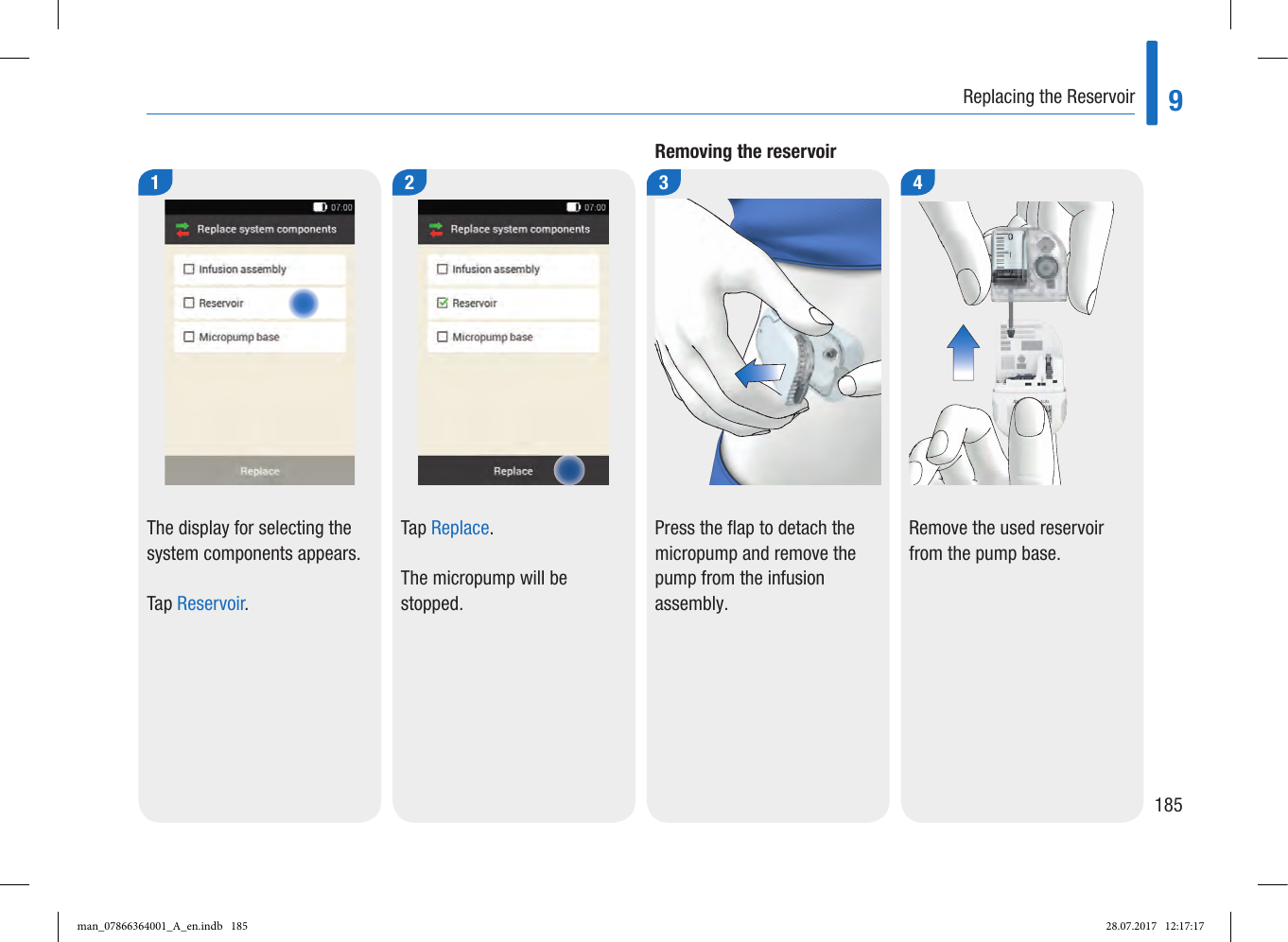 Page 17 of Roche Diagnostics Diabetes Care GW Accu-Chek  Solo micropump User Manual Part 4