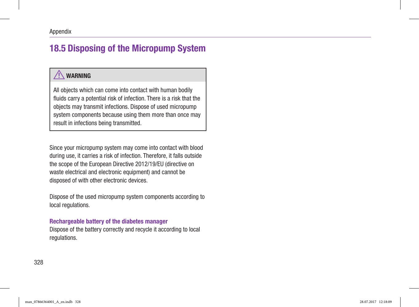Page 83 of Roche Diagnostics Diabetes Care GW Accu-Chek  Solo micropump User Manual Part 5