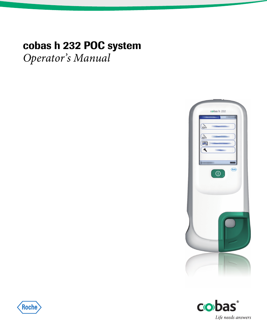 cobas h 232 POC systemOperator’s Manual