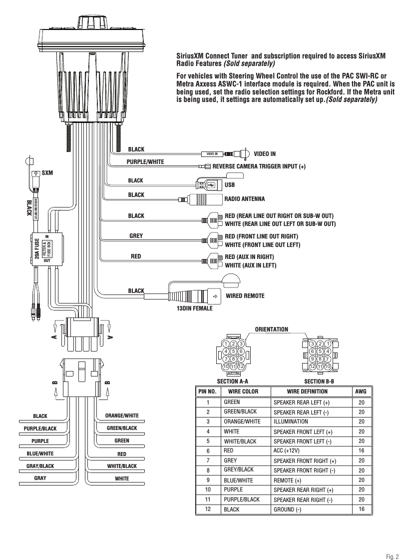 Rockford Fosgate P3001 Wiring Diagram