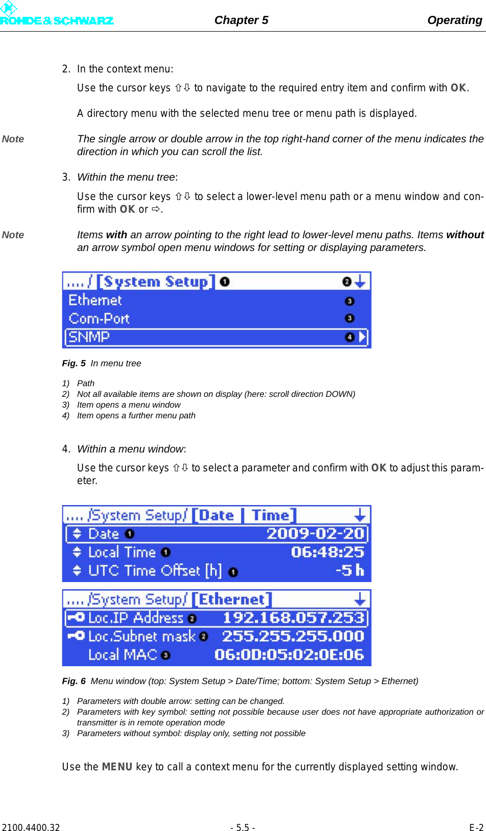 Page 123 of Rohde and Schwarz SLV8000 SLV8000 Low Power Transmitter User Manual 32 SLX8000 12 12 07 01 00