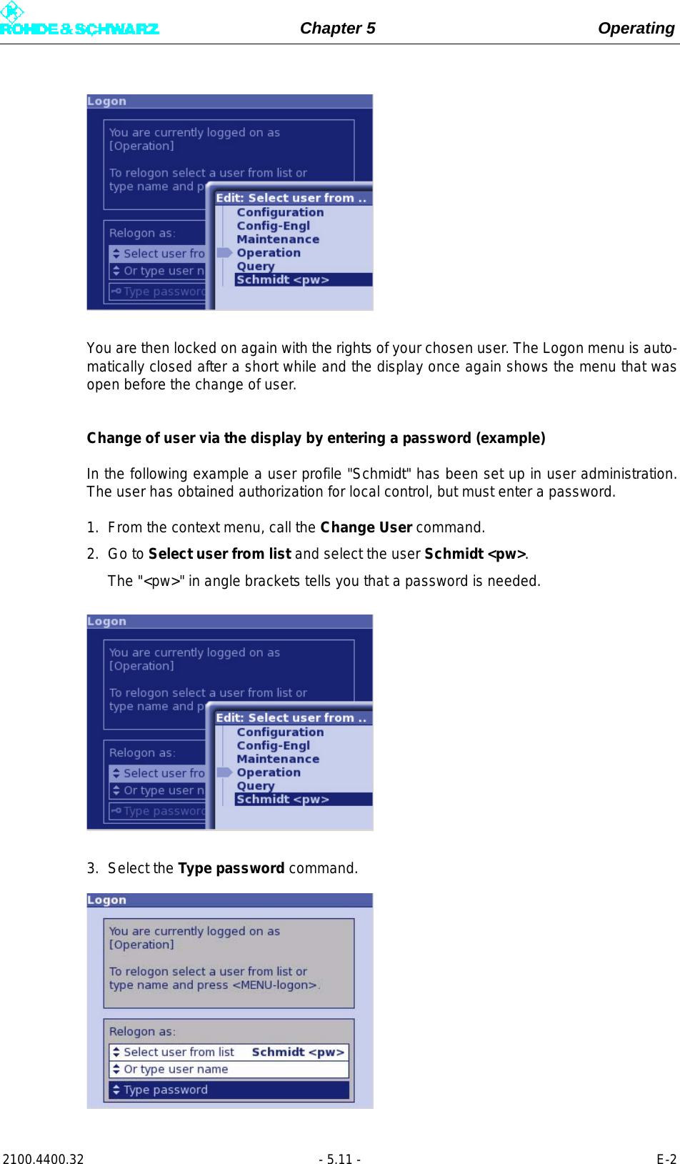 Page 129 of Rohde and Schwarz SLV8000 SLV8000 Low Power Transmitter User Manual 32 SLX8000 12 12 07 01 00