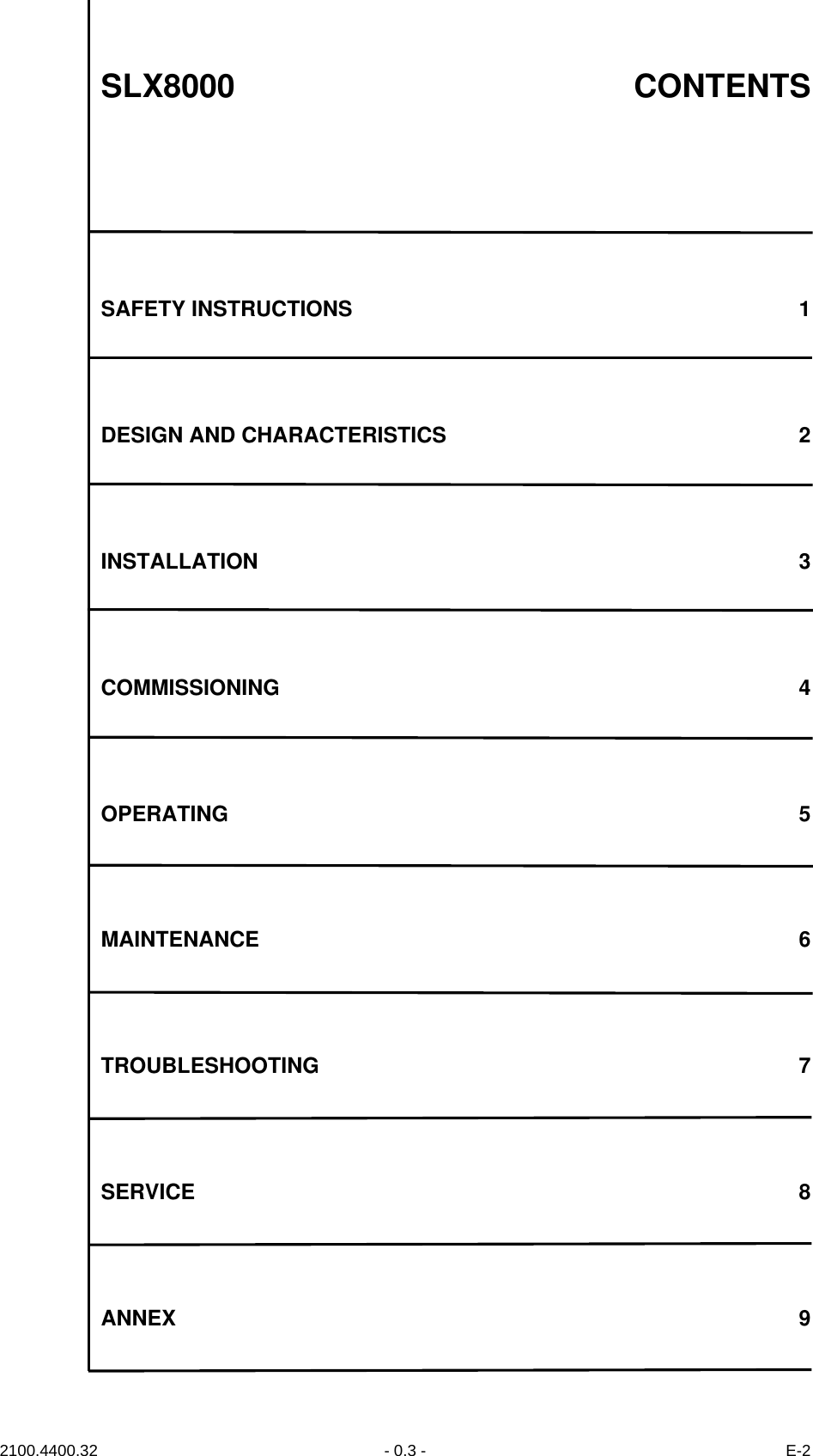 Page 19 of Rohde and Schwarz SLV8000 SLV8000 Low Power Transmitter User Manual 32 SLX8000 12 12 07 01 00