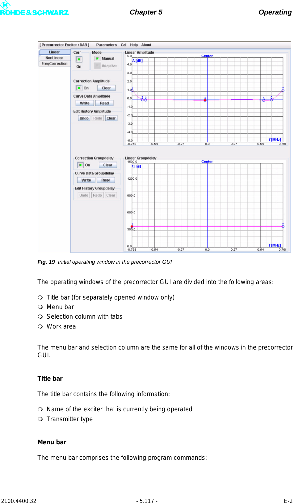 Page 235 of Rohde and Schwarz SLV8000 SLV8000 Low Power Transmitter User Manual 32 SLX8000 12 12 07 01 00