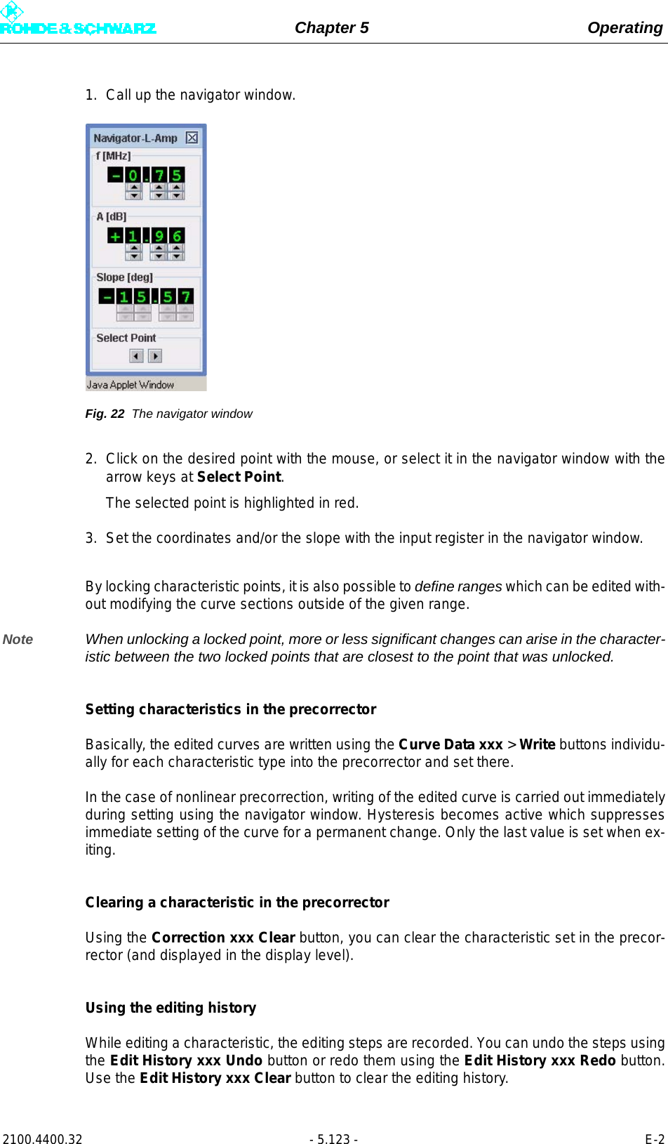 Page 241 of Rohde and Schwarz SLV8000 SLV8000 Low Power Transmitter User Manual 32 SLX8000 12 12 07 01 00