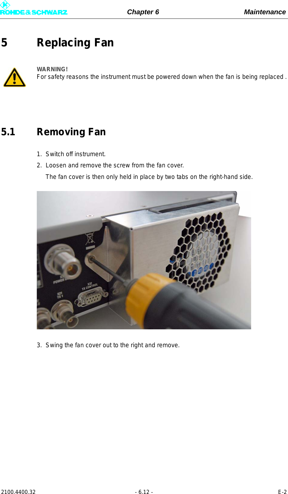 Page 264 of Rohde and Schwarz SLV8000 SLV8000 Low Power Transmitter User Manual 32 SLX8000 12 12 07 01 00