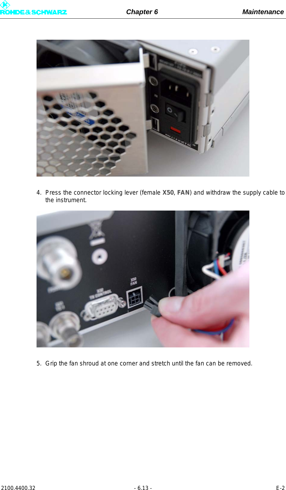 Page 265 of Rohde and Schwarz SLV8000 SLV8000 Low Power Transmitter User Manual 32 SLX8000 12 12 07 01 00