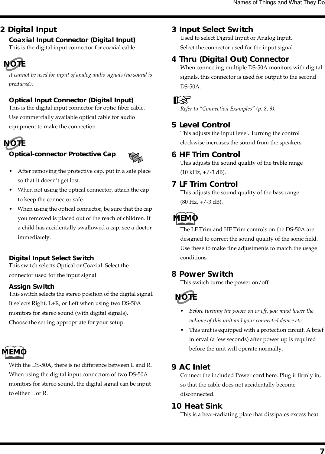 Page 7 of 12 - Roland Roland-Ds-50A-Users-Manual- DS-50A_e  Roland-ds-50a-users-manual