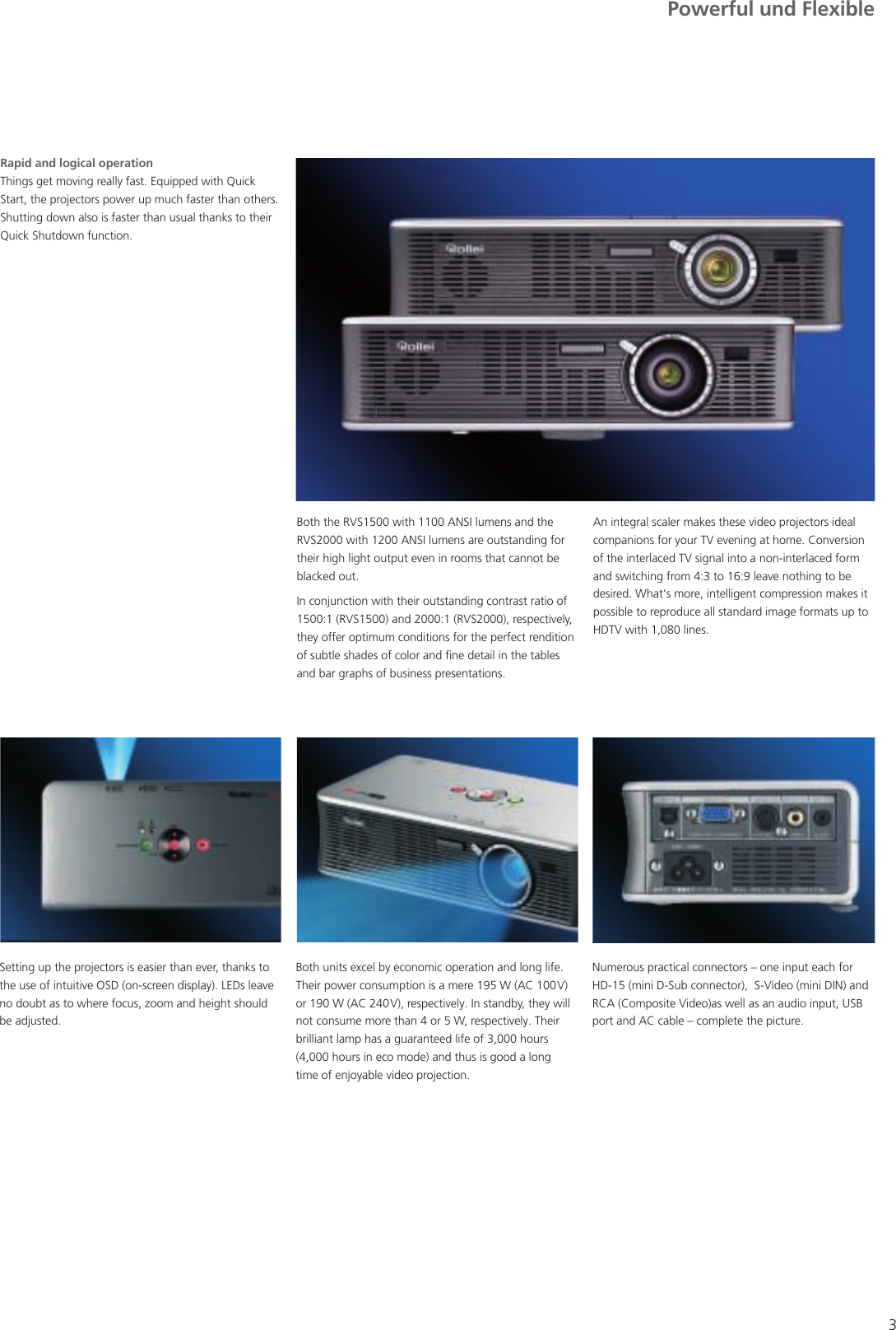 Page 3 of 4 - Rollei Rollei-Rvs1500-Users-Manual- Prosp_RVS1500/2000  Rollei-rvs1500-users-manual