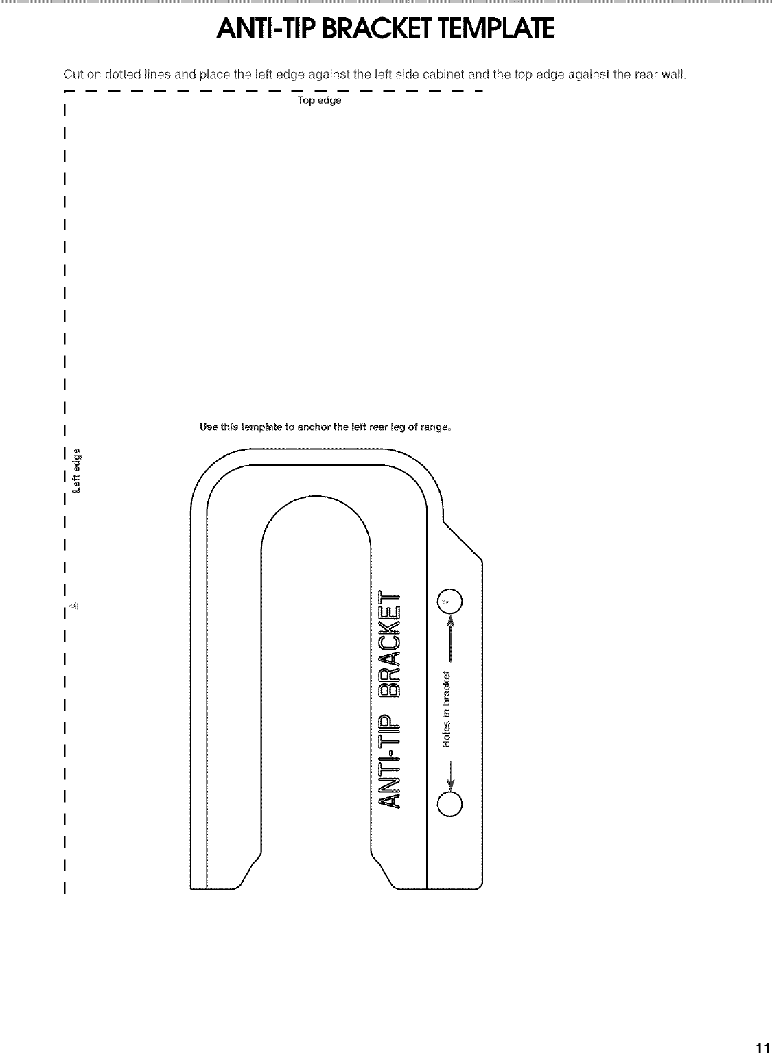Page 11 of 12 - Roper FEP310KW5 User Manual  FREE STANDING ELECTRIC RANGE - Manuals And Guides L0704147