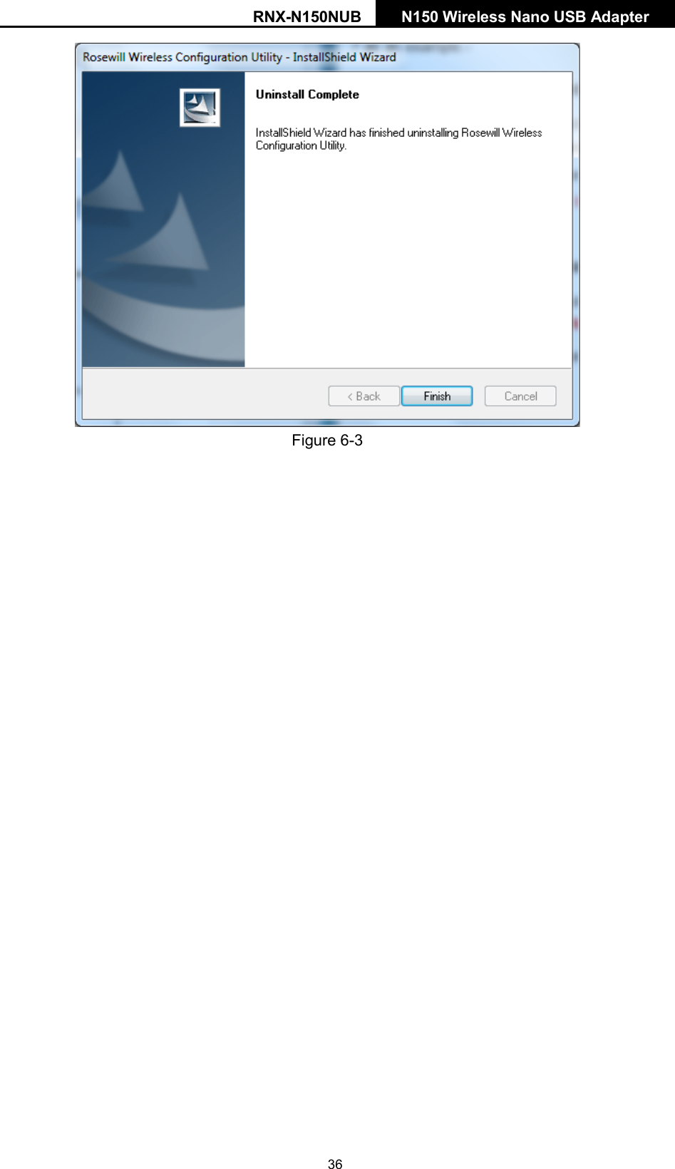 RNX-N150NUB N150 Wireless Nano USB Adapter   Figure 6-3  36 