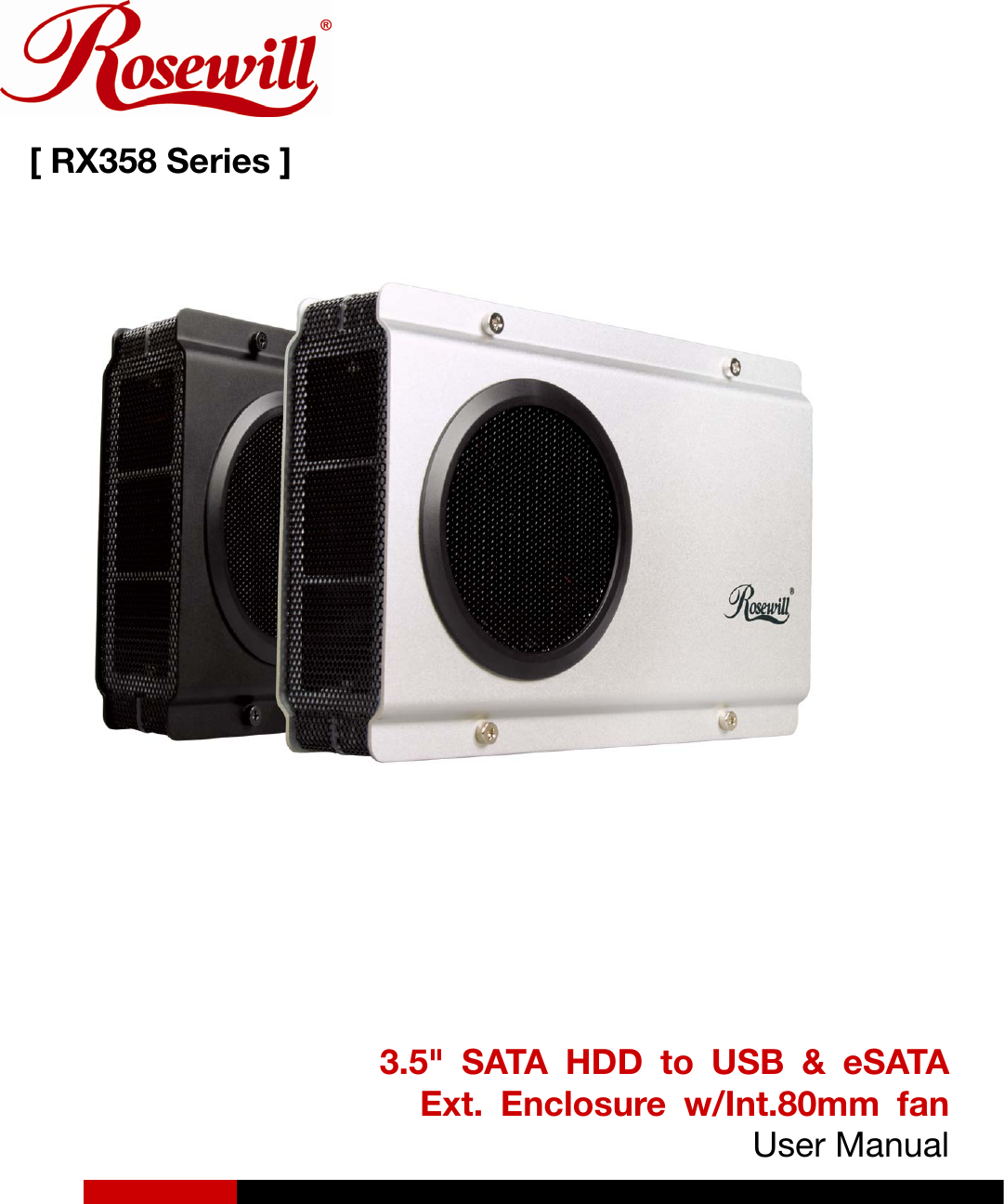 Page 1 of 11 - Rosewill Rosewill-Rx358-Users-Manual- External  Rosewill-rx358-users-manual