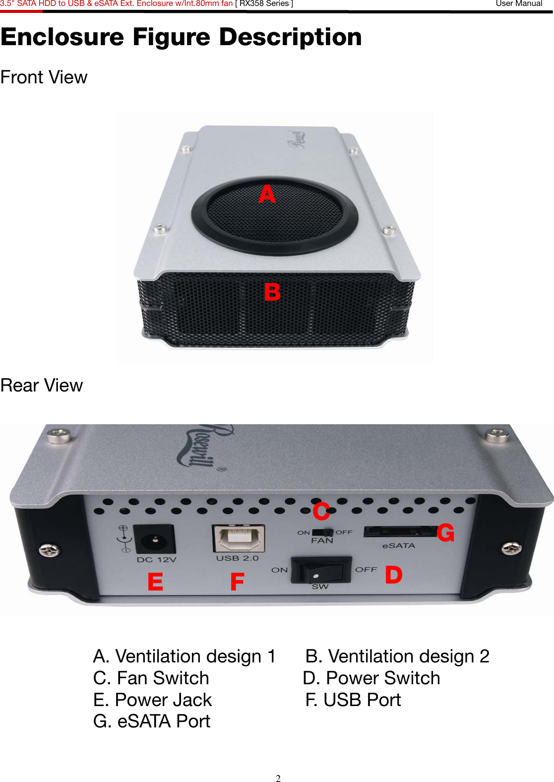 Page 3 of 11 - Rosewill Rosewill-Rx358-Users-Manual- External  Rosewill-rx358-users-manual