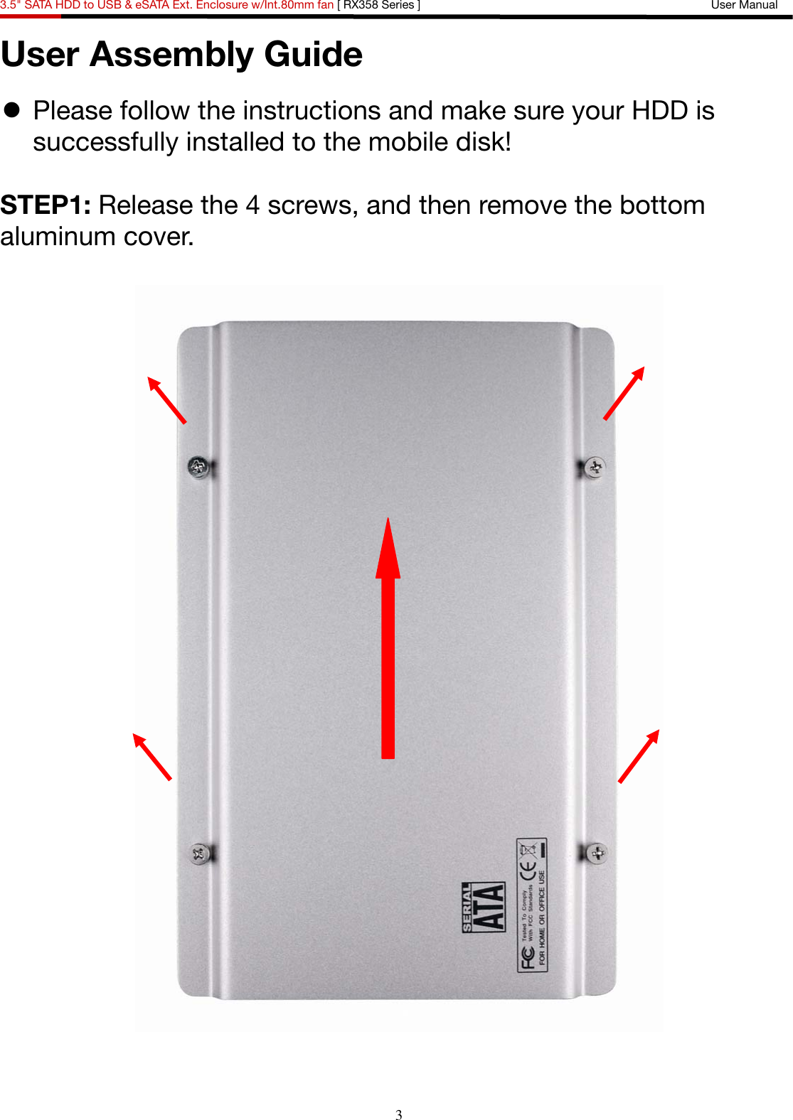 Page 4 of 11 - Rosewill Rosewill-Rx358-Users-Manual- External  Rosewill-rx358-users-manual