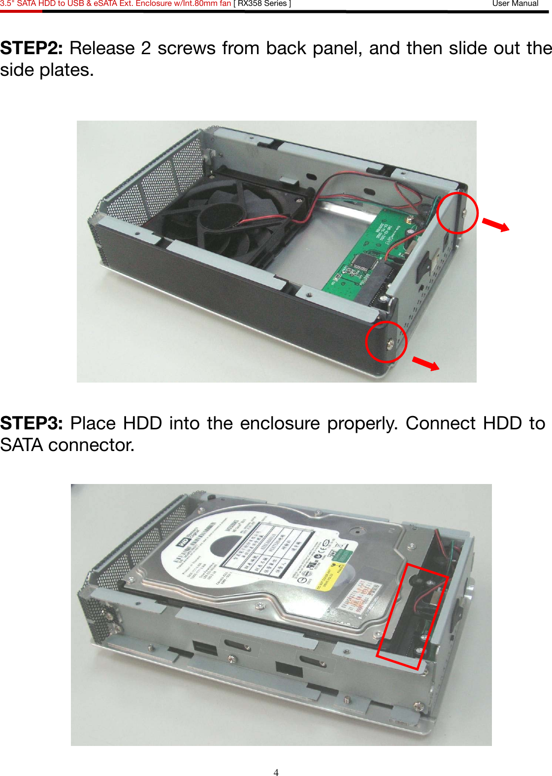 Page 5 of 11 - Rosewill Rosewill-Rx358-Users-Manual- External  Rosewill-rx358-users-manual