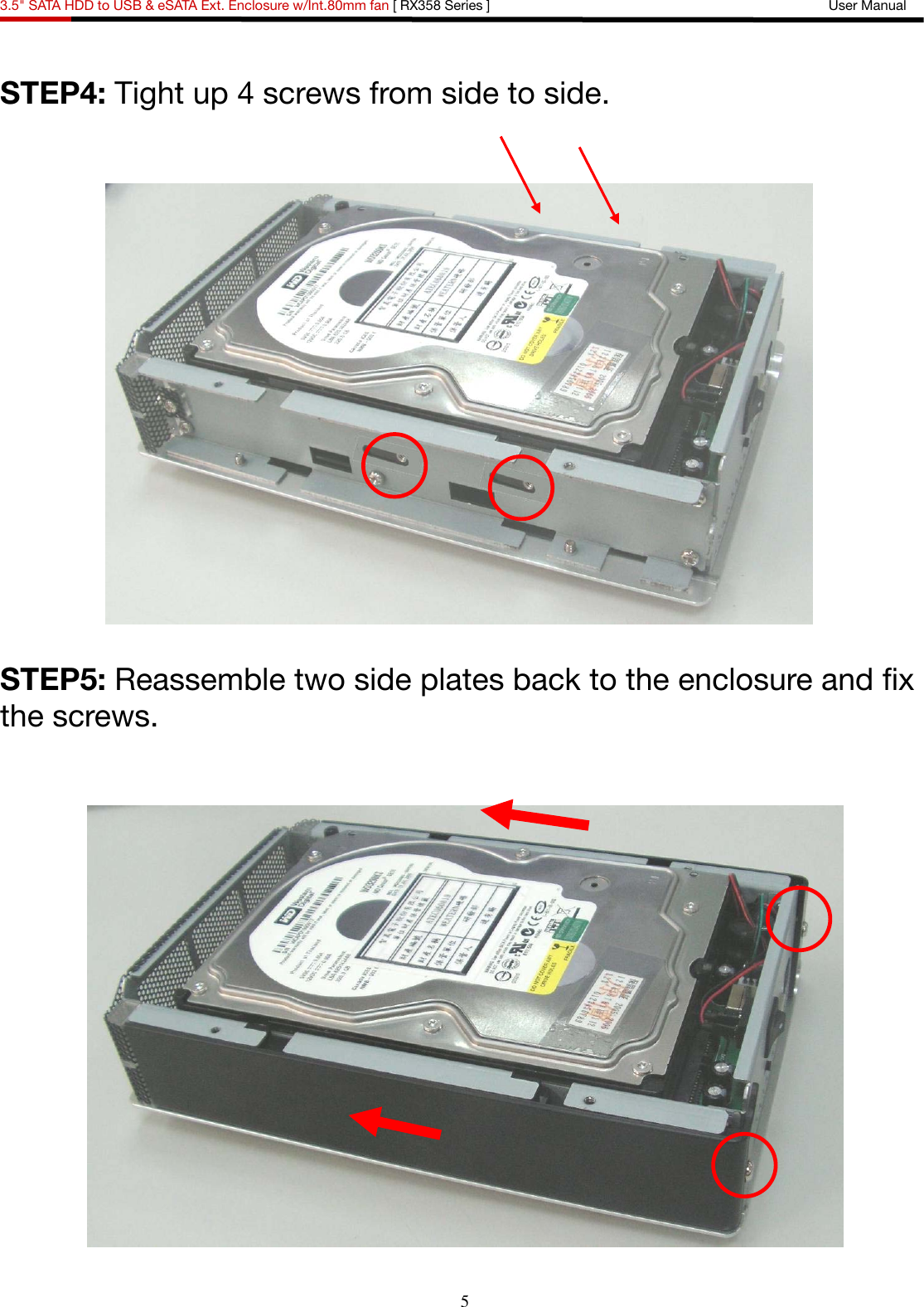Page 6 of 11 - Rosewill Rosewill-Rx358-Users-Manual- External  Rosewill-rx358-users-manual