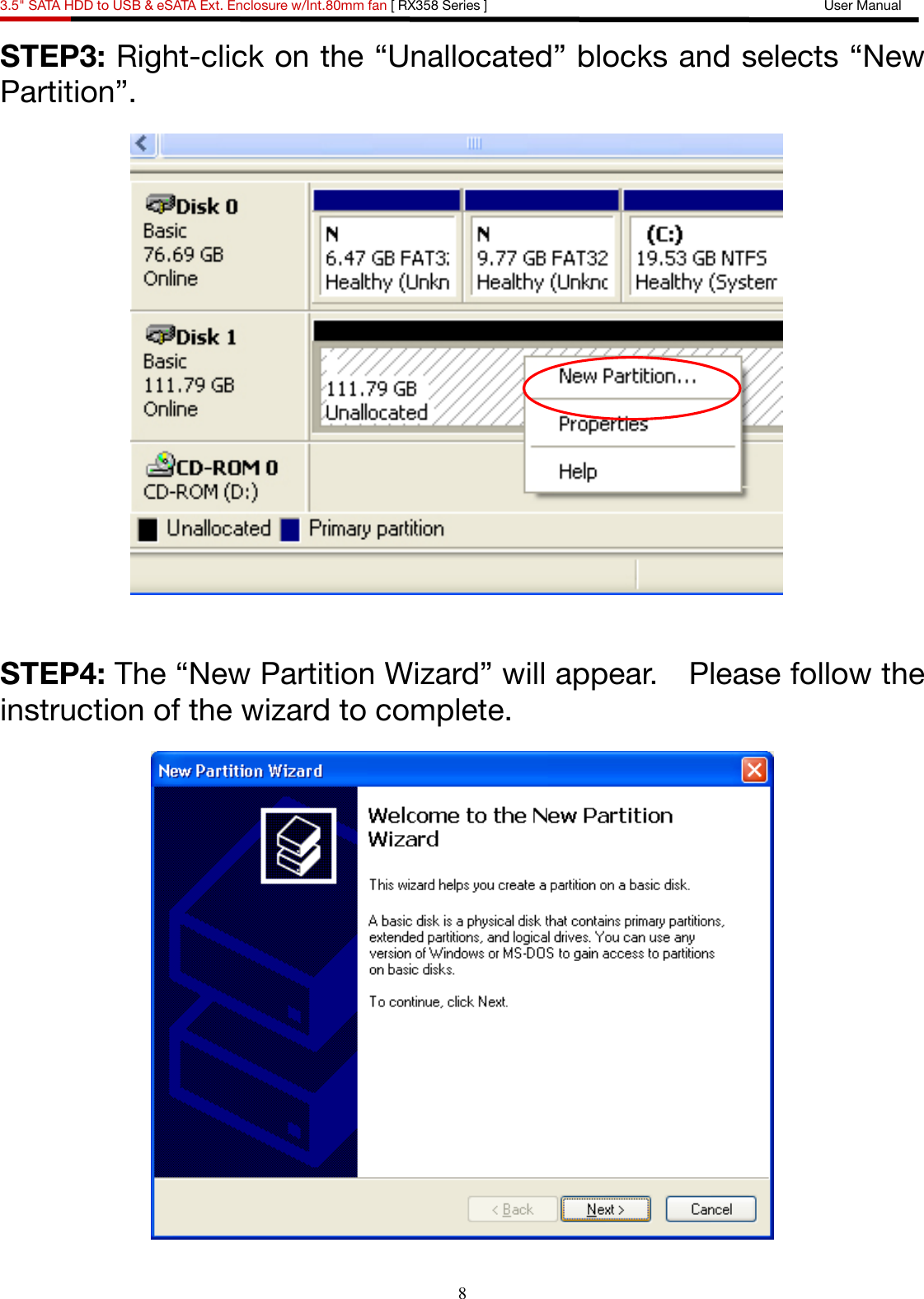 Page 9 of 11 - Rosewill Rosewill-Rx358-Users-Manual- External  Rosewill-rx358-users-manual