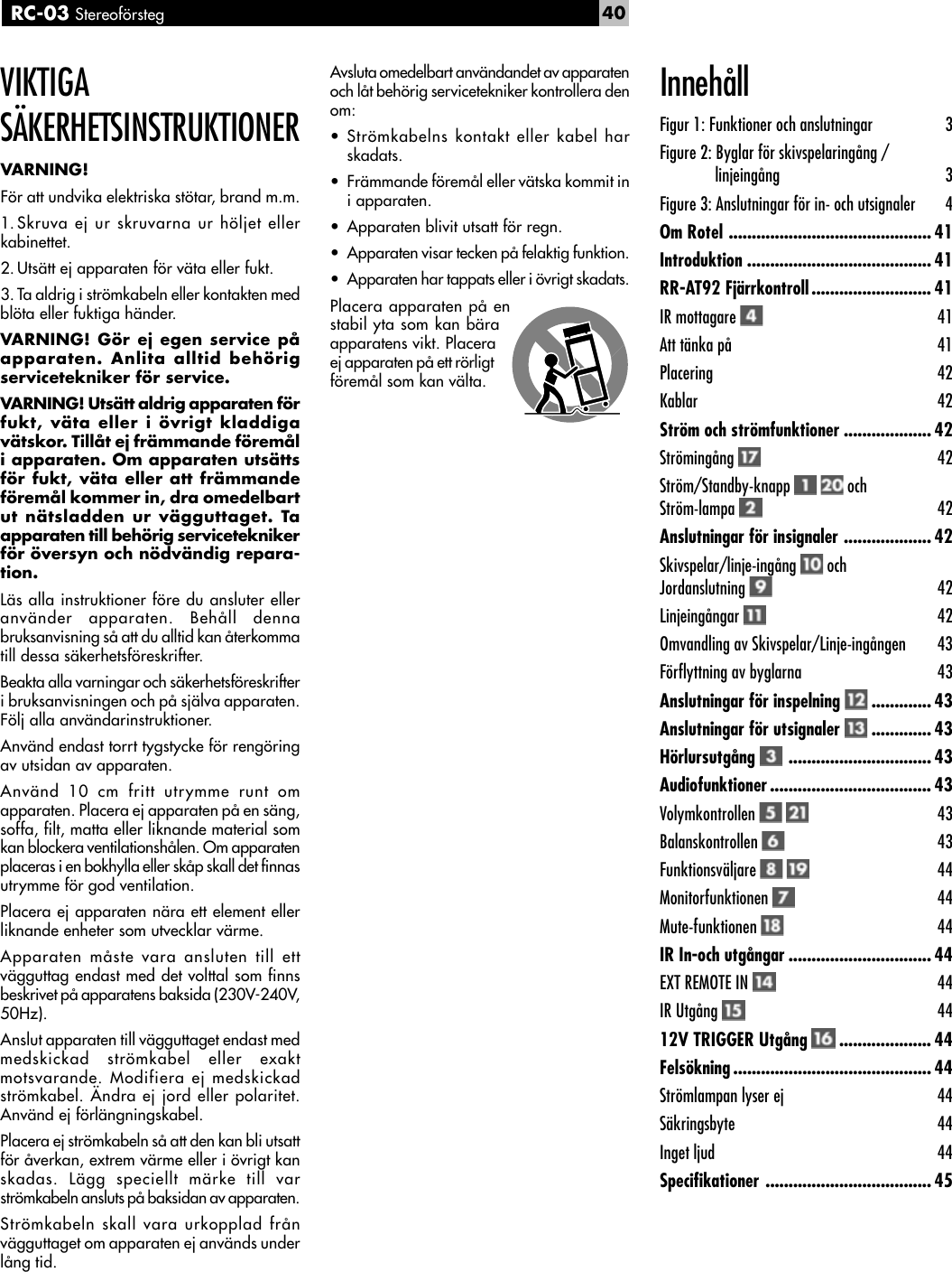 Page 5 of 11 - Rotel Rotel-Rc-03-Users-Manual- Rotel-rc-03-users-manual