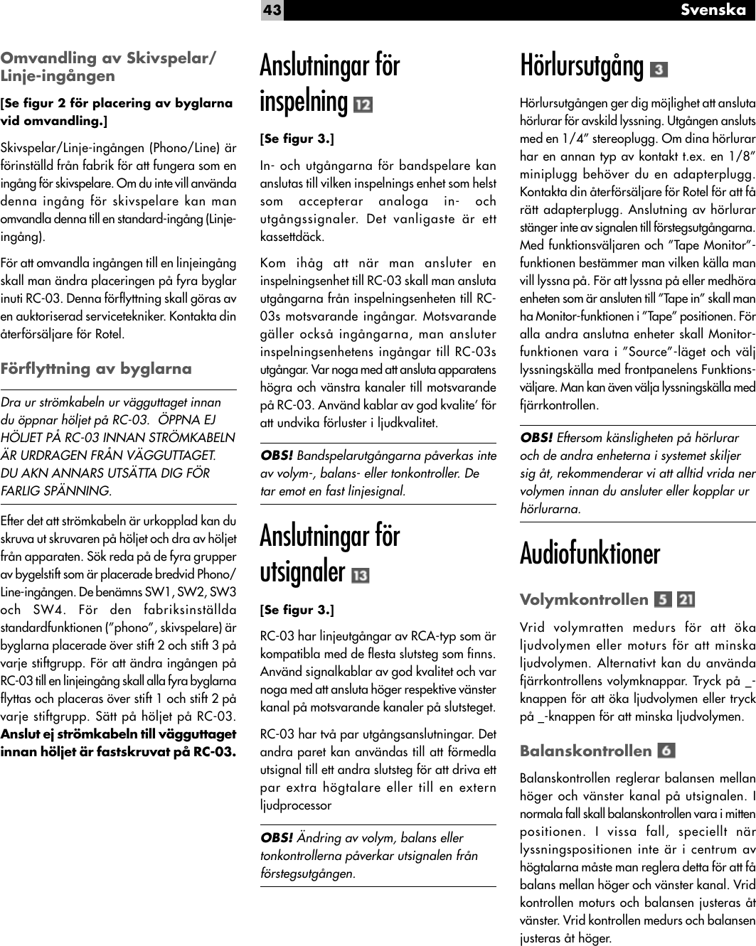 Page 8 of 11 - Rotel Rotel-Rc-03-Users-Manual- Rotel-rc-03-users-manual